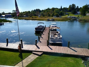 Boat dock for the apartment