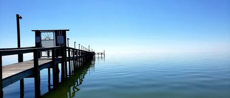 Large pier on a very calm day