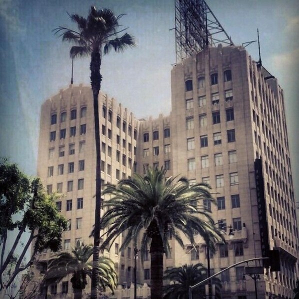 Landmark building at the corner of Hollywood & Vine