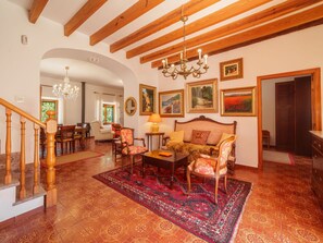 Furniture, Property, Picture Frame, Table, Wood, Interior Design, Building, Orange, Flooring, Hall