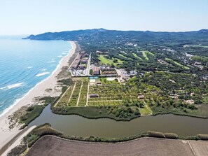 Vogelperspektive, Urban Design, Küsten Und Ozeanische Forms, Luftaufnahmen, Küste, Meer, Bucht, Tropen, Strand, Ferienort