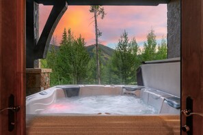 Hot tub with spectacular resort views