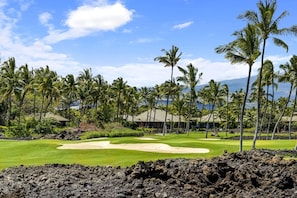Beautiful Golf Course Views from our Mauna Lani, HI Rental