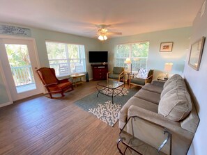 Comfy living room with plenty of seating