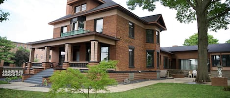 Front of house and porch.