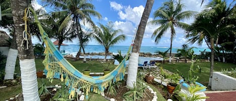 One of 3 hammocks just for guests of the One Love Shack right off your terrace.