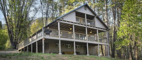 Back view of the house