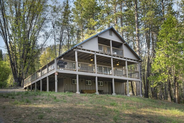 Back view of the house