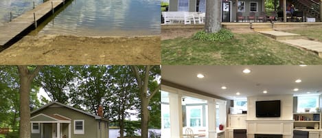 Beautifully renovated luxury lake cottage with private sand beach!