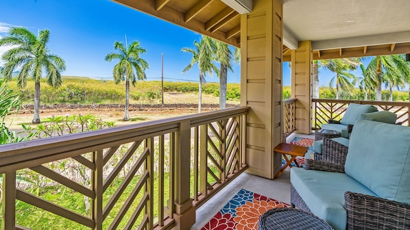 Pili Mai Resort at Poipu #15I - Spacious Covered Seating Lanai - Parrish Kauai