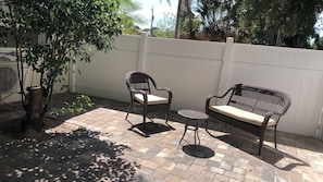 Big private patio
