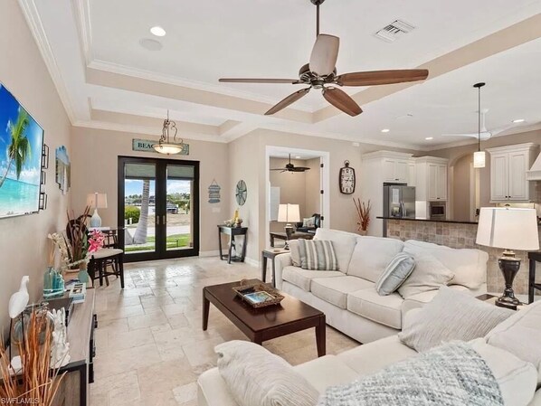 Open concept family room