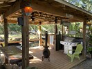 Outdoor Living area - propane gill - outdoor shower - dock