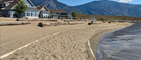 500 ft of pristine, manicured beach