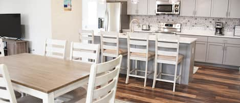 Open Concept Kitchen & Dining Area