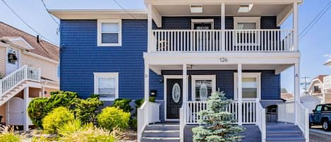 Exterior of property which is the first floor unit.
