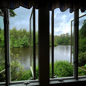 Front Windows open up to Lake View