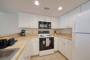 Full Size Stove, Fridge, Dishwasher and Microwave