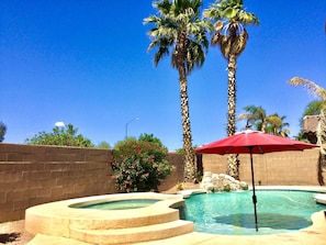 Pool or spa can be heated in winter months for additional fee