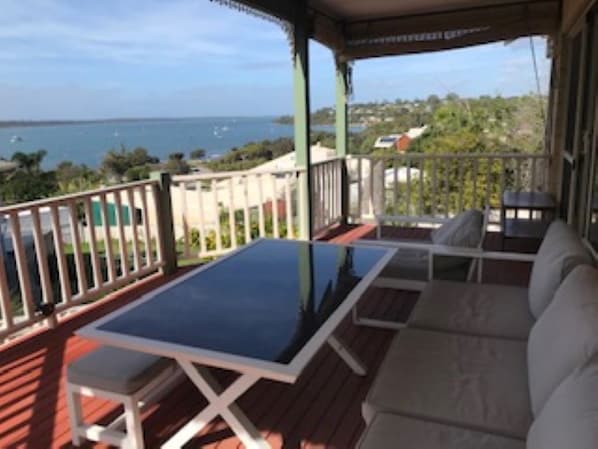 Water views from top balcony