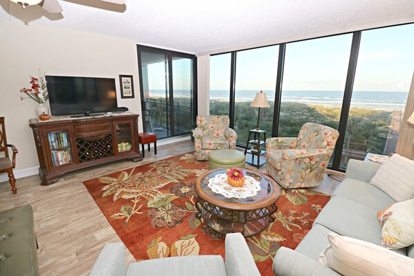 St. Augustine Ocean Front Rentals Living Room