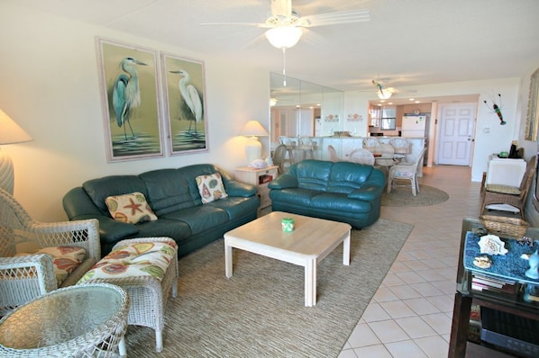 St. Augustine Ocean Front Rentals Living Room
