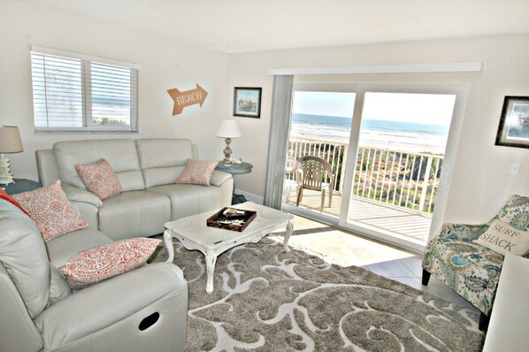 St. Augustine Ocean Front Rentals Living Room