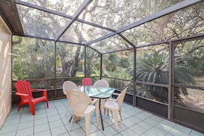 St. Augustine Beach Rentals Screened Patio