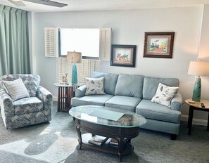 St Augustine Oceanfront Condos Living Room