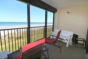 St. Augustine Rentals Ocean Front Balcony View