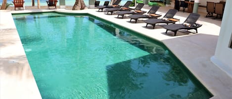 Private Pool area with ocean view