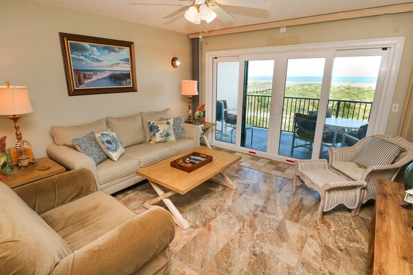 St. Augustine Ocean Front Rentals Living Room