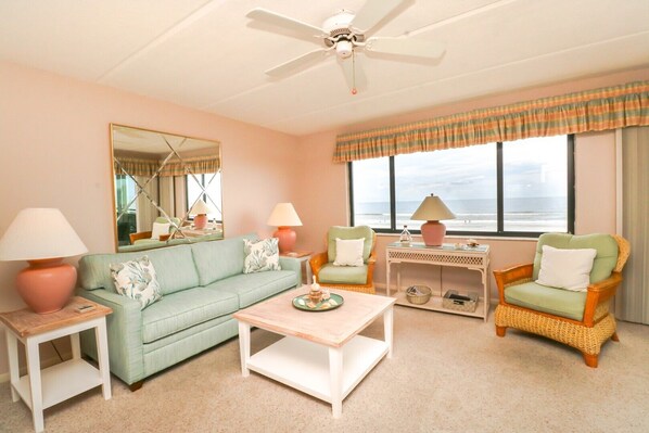 St. Augustine Ocean Front Rentals Living Room