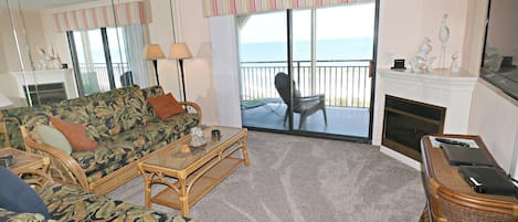 St. Augustine Ocean Front Rentals Living Room View