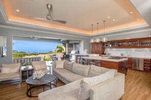 Fleet Wood Doors Open onto the Lanai