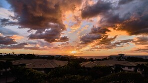 Ho'olei Sunset over Wailea Beach - from the main level lanai of 69-5