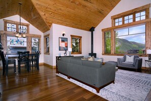 Living/dining areas