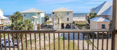 First tier home with Gulf views and short walk to the beach