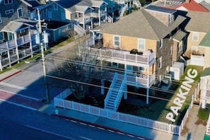 Off-Street Parking for 3 (maybe 4 smaller cars) and enclosed outdoor shower.