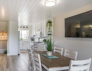 Dining area and kitchen