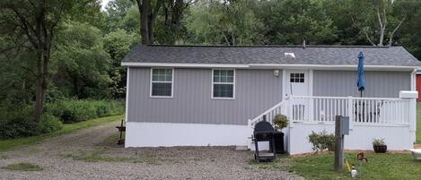 The Cottage and parking area