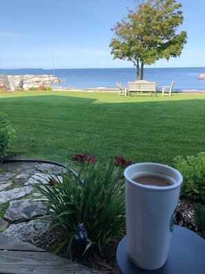 Perspective from back porch.
