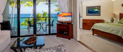 Wow! Wonderful Ocean views from Living Room, Lanai, and Bedroom!