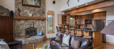 Alpine Vista 6 - a SkyRun Steamboat Property - The open kitchen/dining area allows everyone to be together while you cook and socialize!