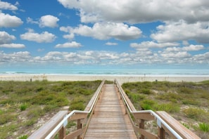 Steps to the Warm Sand and Atlantic Ocean