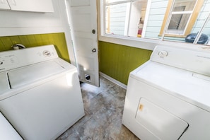 Free access to washer and dryer