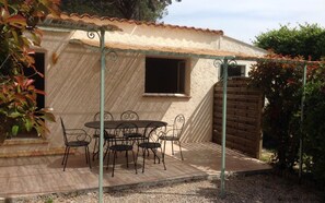 La terrasse du gîte Jaune
