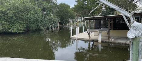 View of Tiki from front door