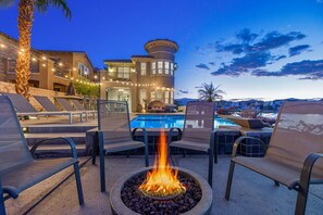 Enjoy evenings at the lakefront fire pit.