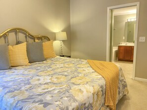 King bed in master suite